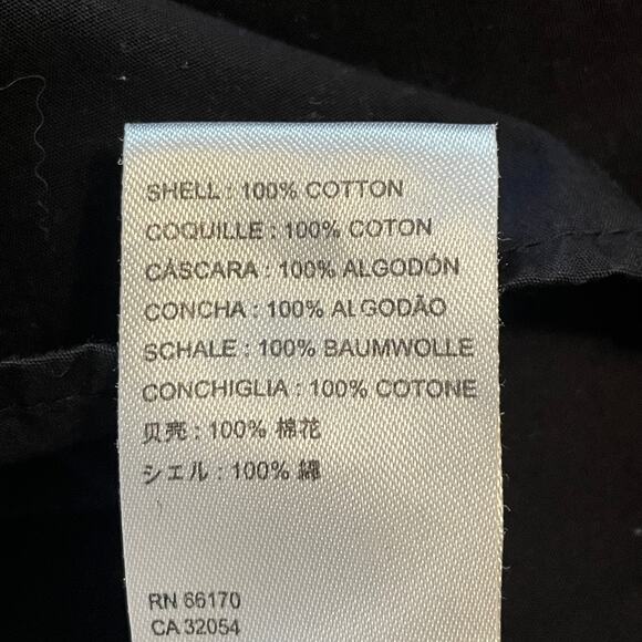 Maeve for Anthropologie Modern Peasant Top Womens Size 6 Black Smocked Cotton - Picture 6 of 8